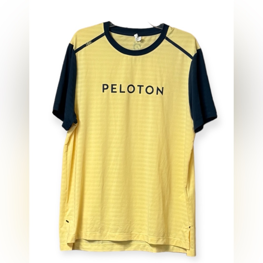 NWOT Peloton x Rhone Men's Swift Tee in Yellow - Cycling Performance Apparel